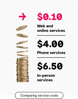 Comparing service costs